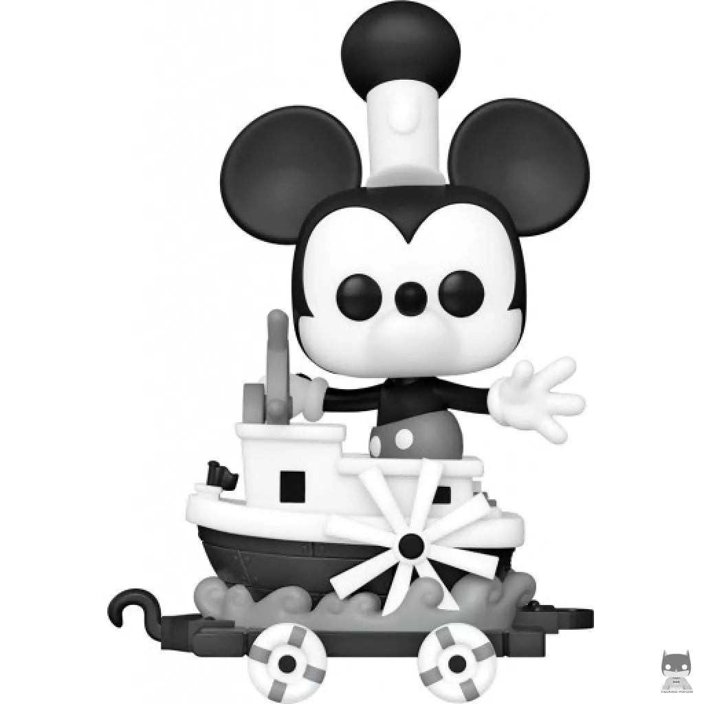 Figurine Funko POP Mickey sur Chariot Bateau à Vapeur (100 ans de Disney)
