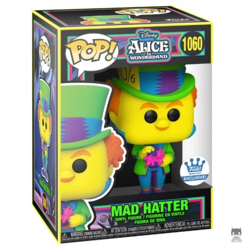 Figurine Funko POP Chapelier Fou (Blacklight) avec boîte