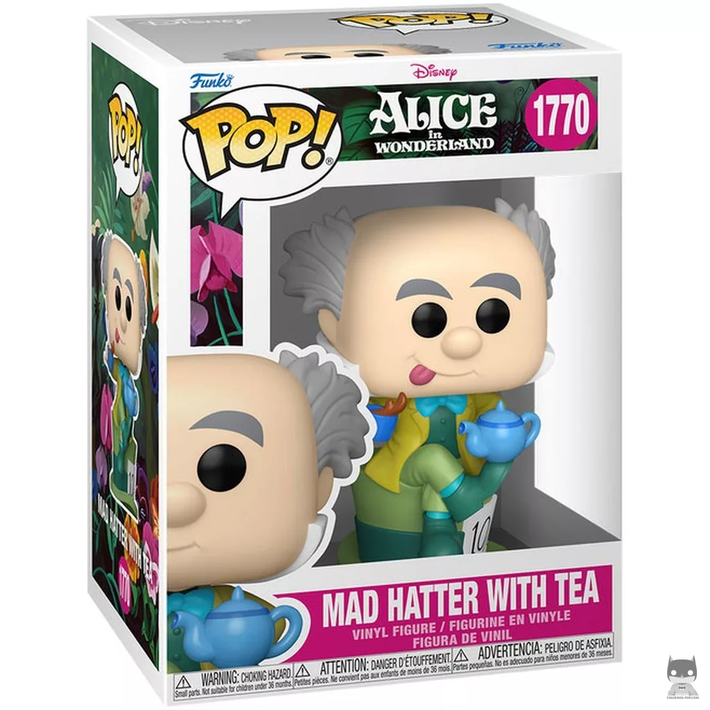 Figurine Funko POP Le Chapelier fou avec thé avec boîte