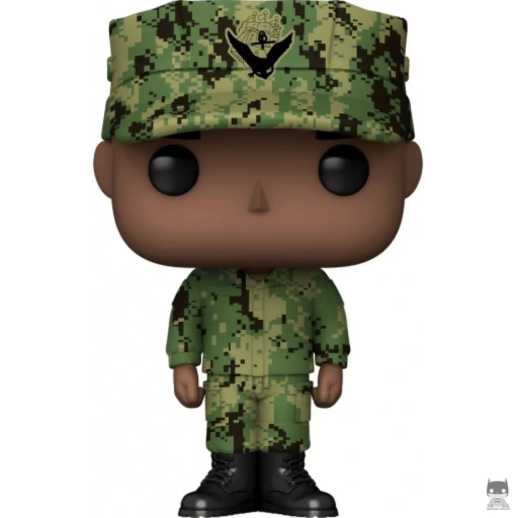 Figurine Funko POP Marin de la Navy Américaine Homme (Afro-Américain) (Armée USA)