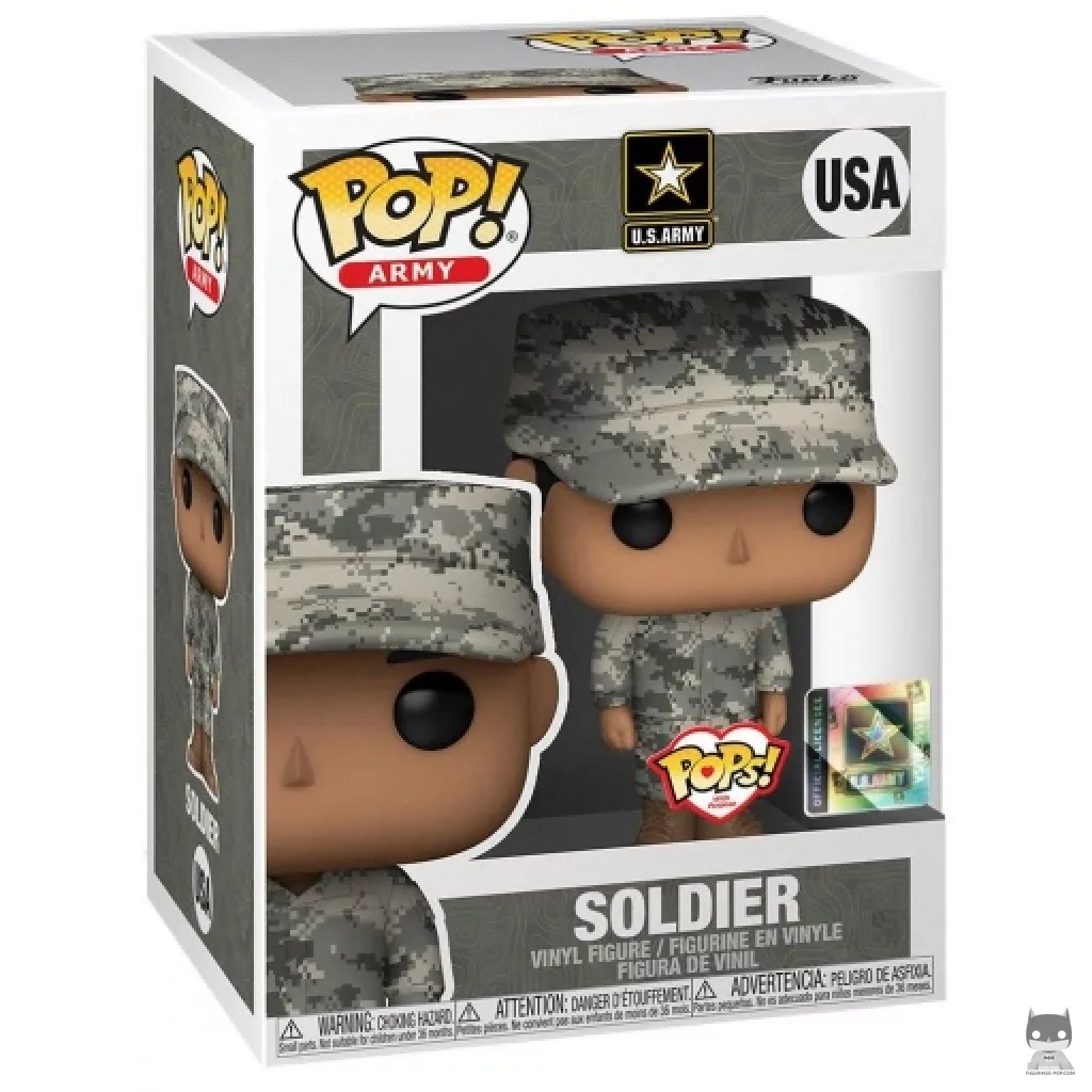 Figurine Funko POP Soldat Homme (Hispanique) avec boîte