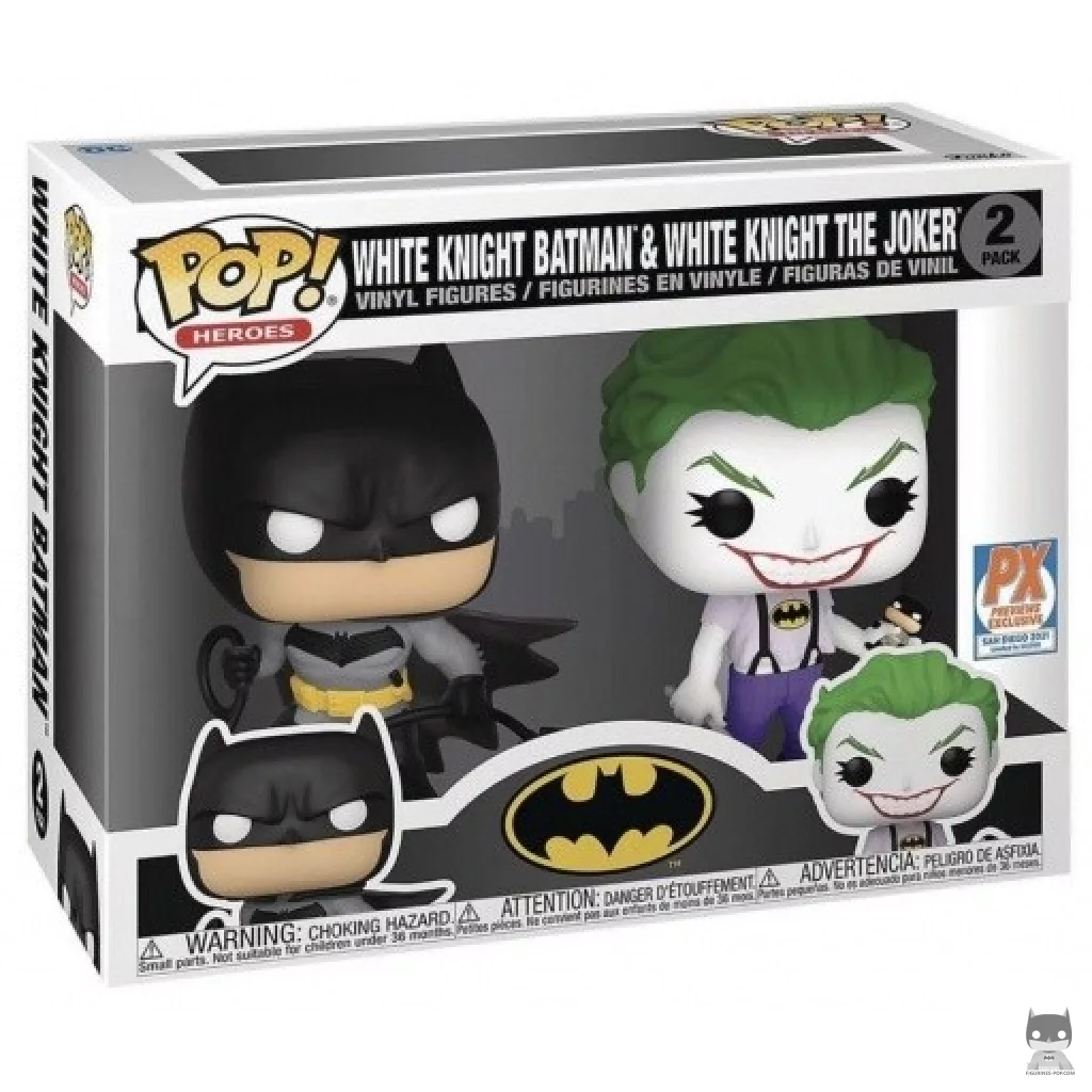 Figurine Funko POP White Knight Batman & White Knight the Joker avec boîte