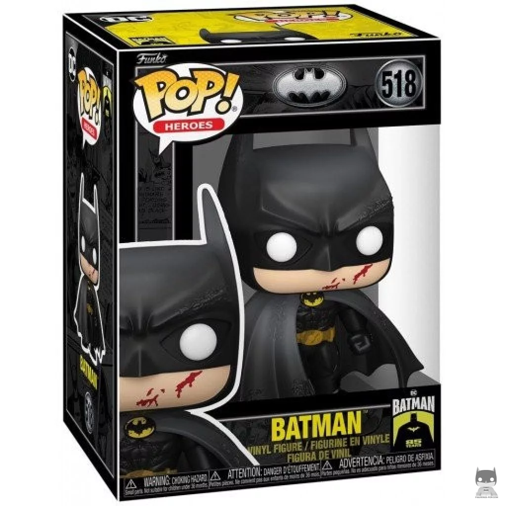 Figurine Funko POP Batman ensanglanté avec boîte