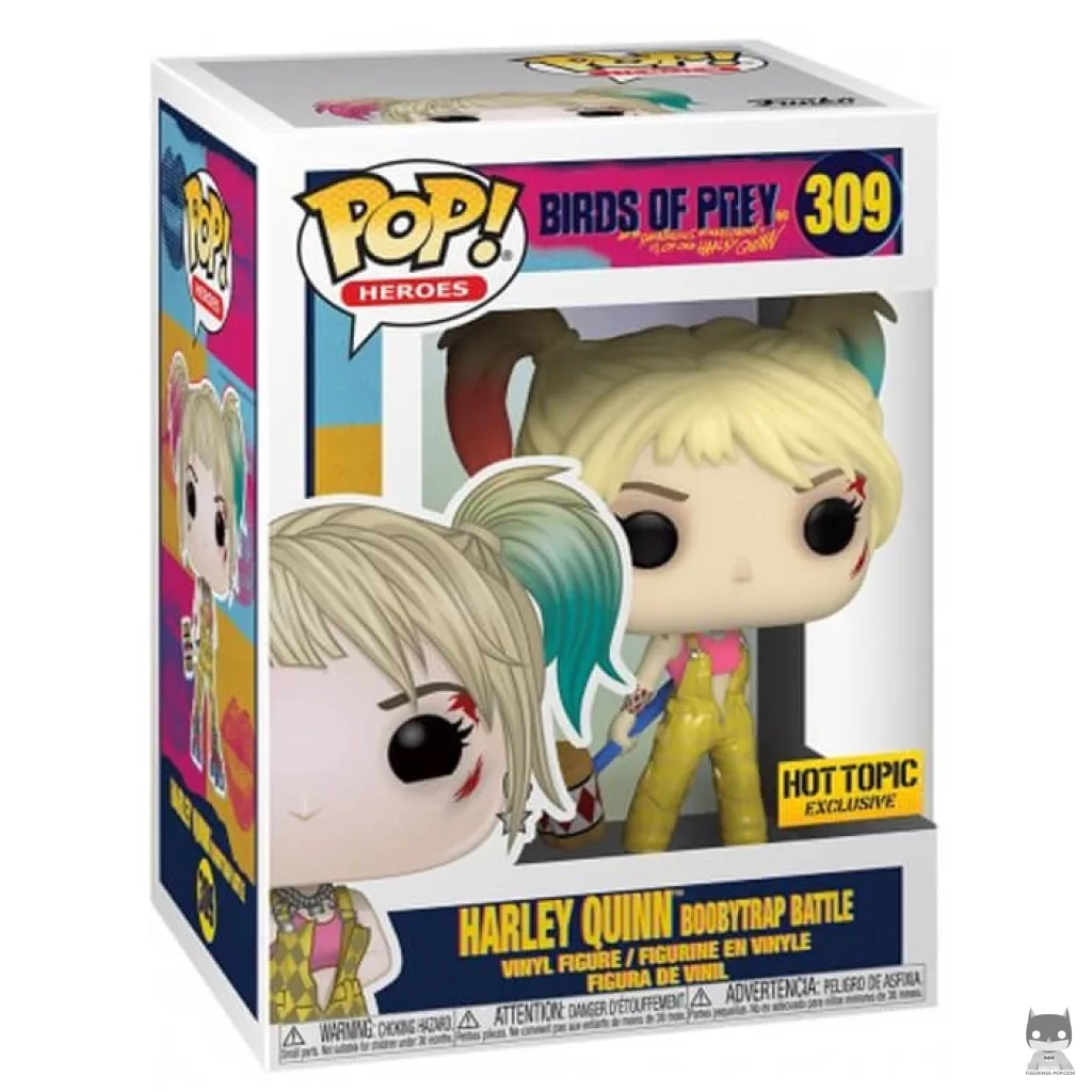 Figurine Funko POP Harley Quinn à la bataille Boobytrap avec boîte