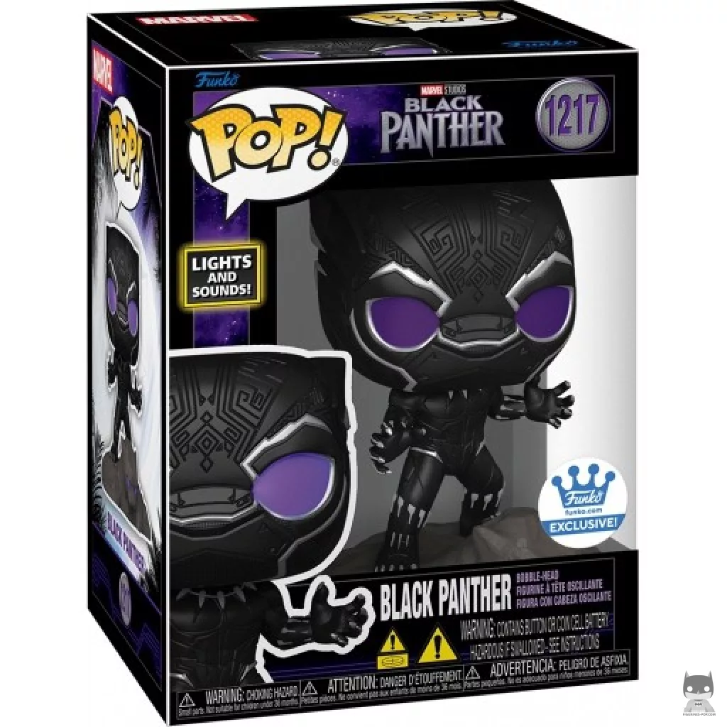 Figurine Funko POP Black Panther (Lights & Sound) avec boîte