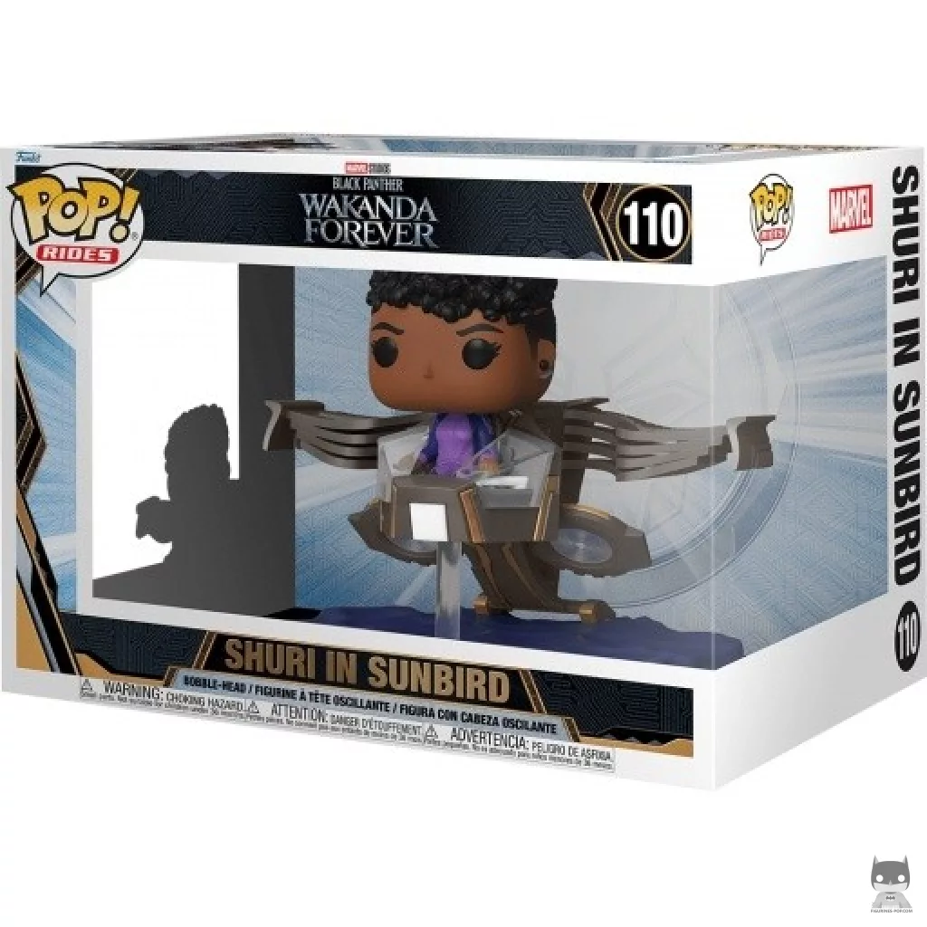 Figurine Funko POP Shuri dans le Sunbird avec boîte