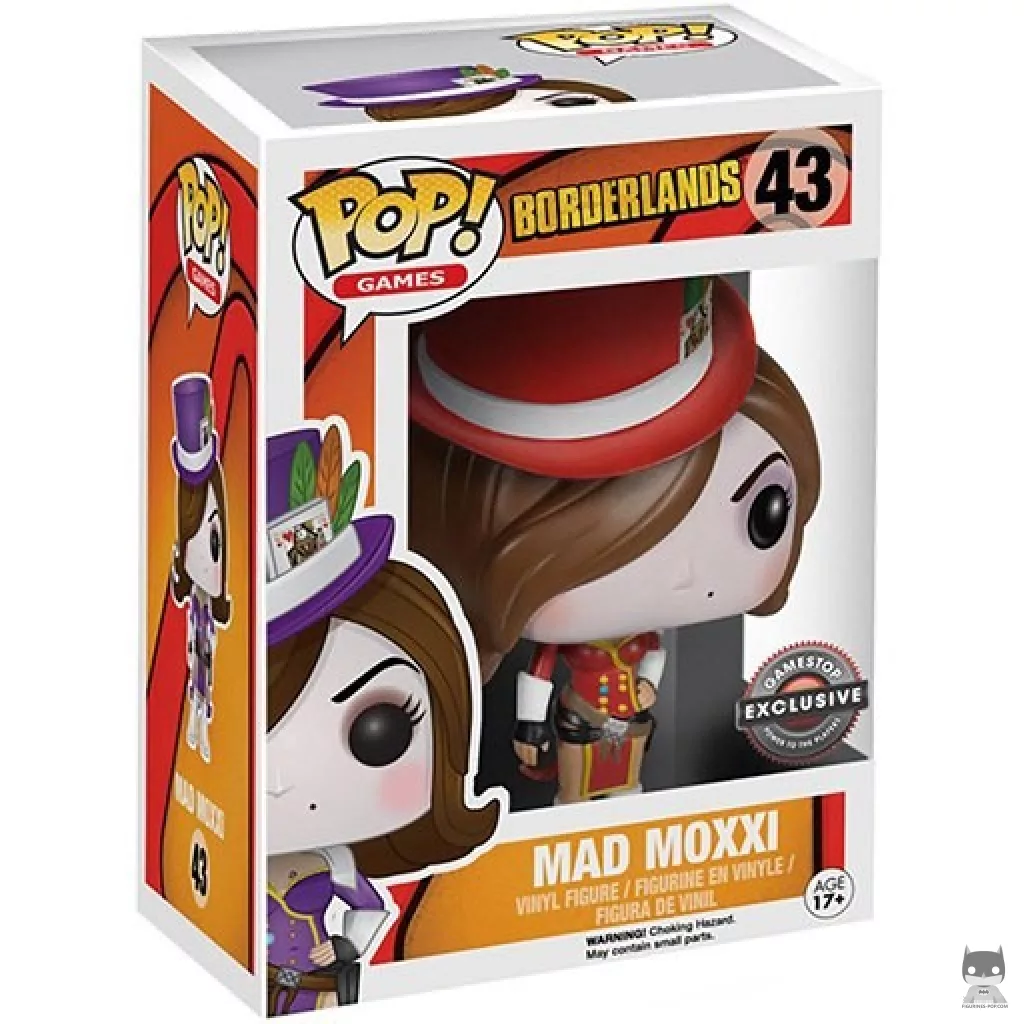Figurine Funko POP Mad Moxxi (Rouge) avec boîte