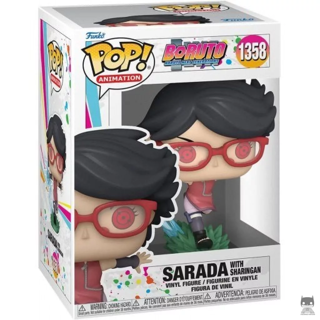 Figurine Funko POP Sarada avec Sharingan avec boîte