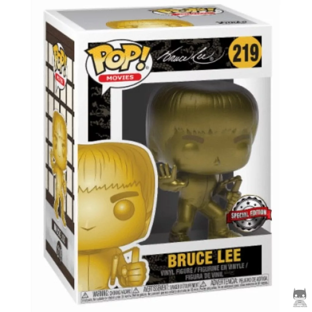 Figurine Funko POP Bruce Lee (Or) avec boîte