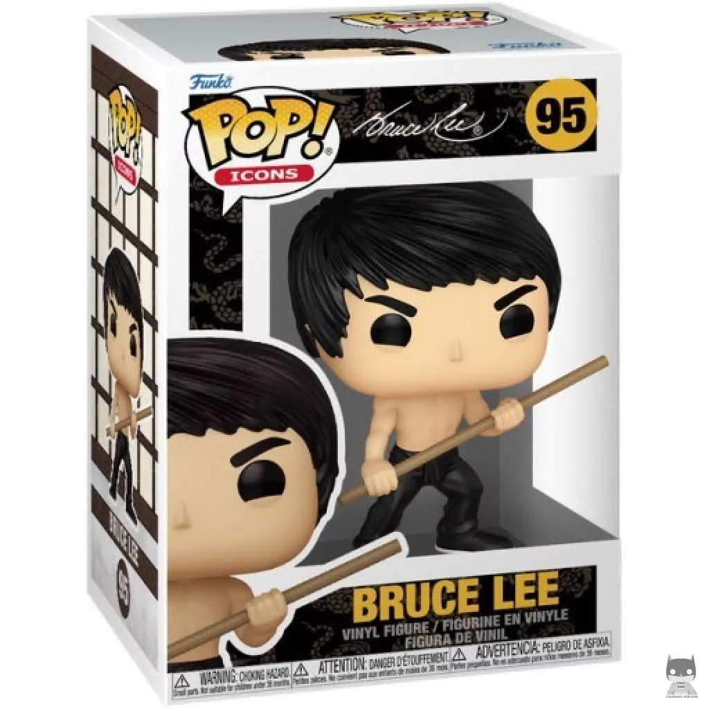 Figurine Funko POP Bruce Lee avec Bo Staff avec boîte