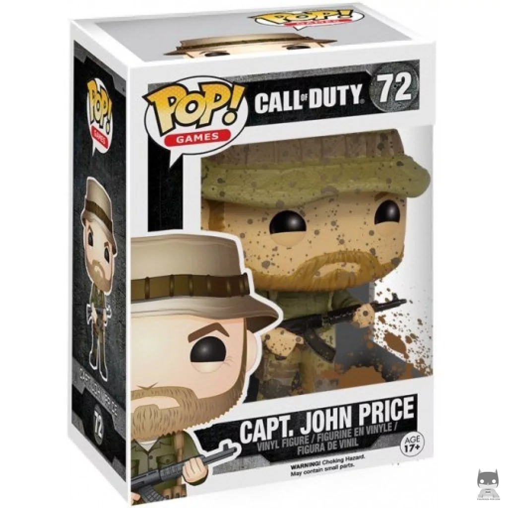 Figurine Funko POP Captain John Price (Mud Splatter) avec boîte
