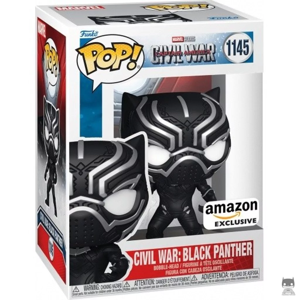 Figurine Funko POP Civil War : Black Panther avec boîte