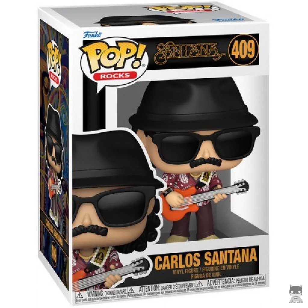 Figurine Funko POP Carlos Santana avec boîte