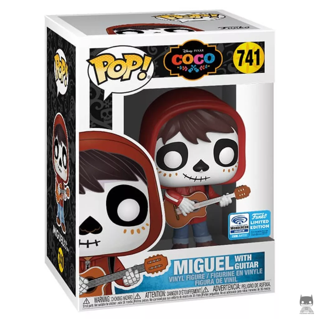 Figurine Funko POP Miguel Miguel Rivera avec sa guitare avec boîte