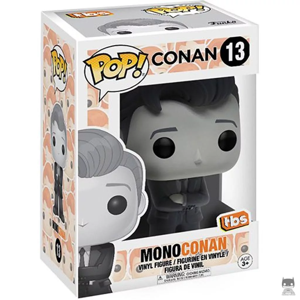 Figurine Funko POP Conan O'Brien (Black & White) avec boîte