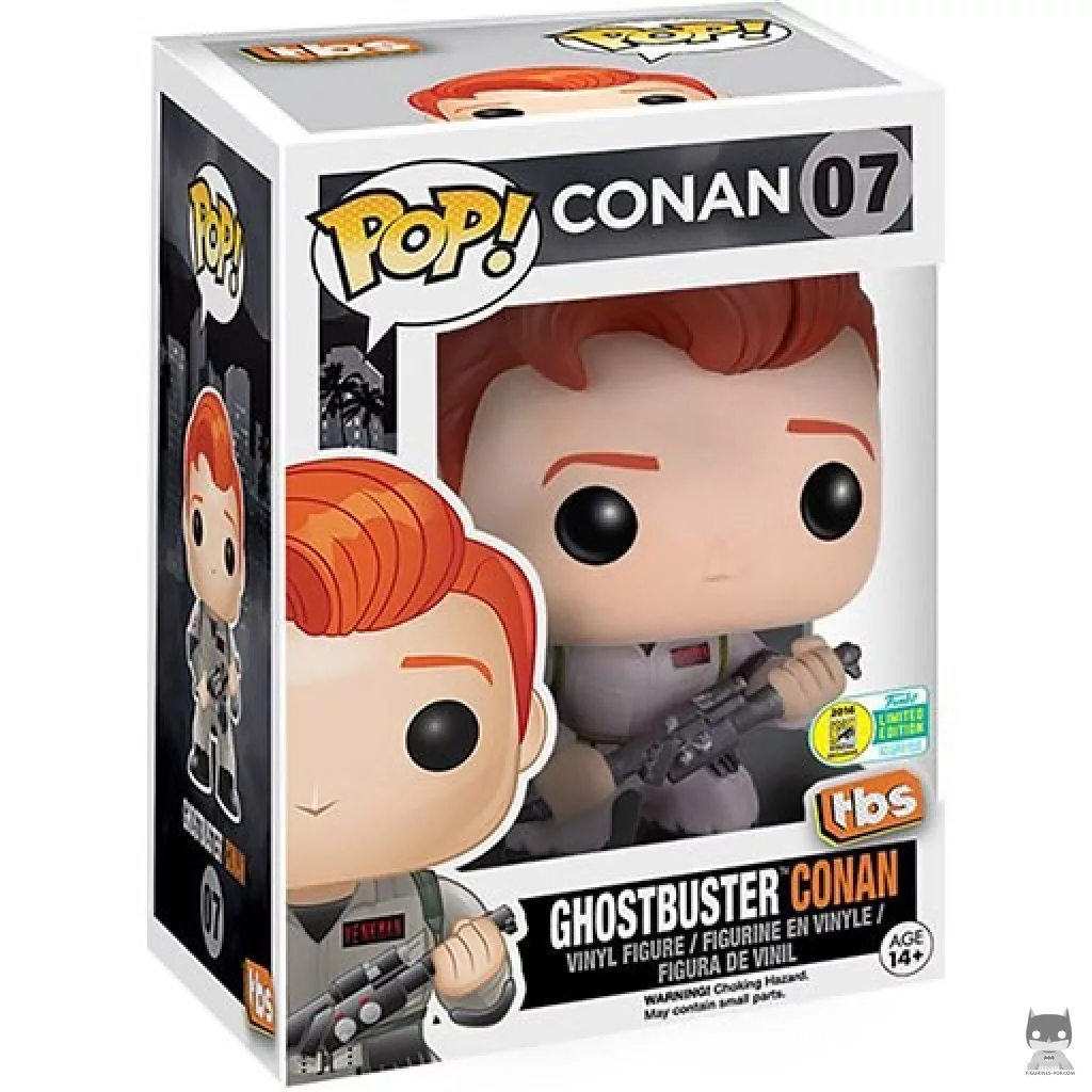 Figurine Funko POP Conan O'Brien en Ghostbuster avec boîte
