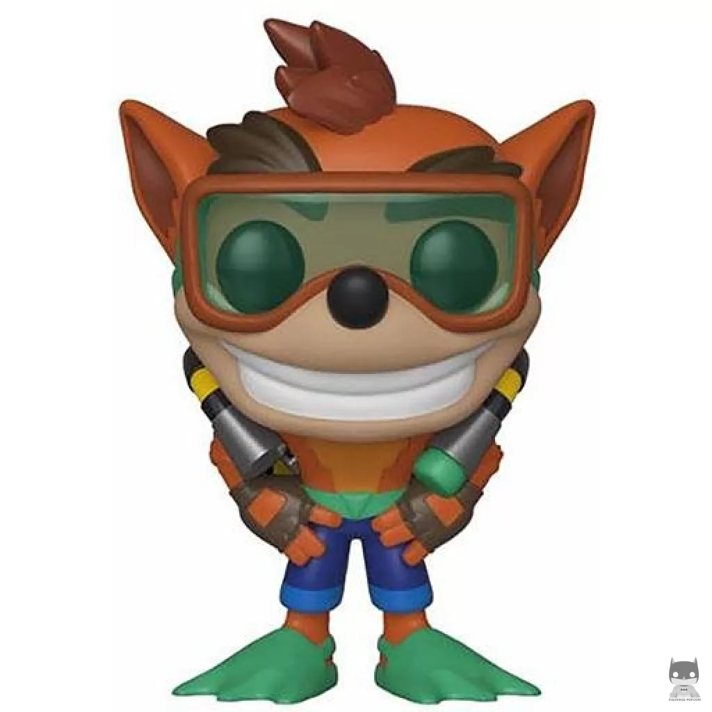 Figurine Funko POP Crash Bandicoot avec équipement de Plongée (Crash Bandicoot)