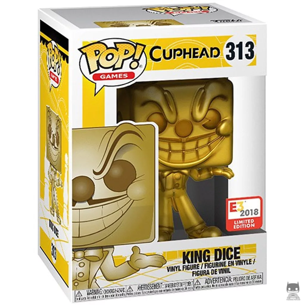 Figurine Funko POP King Dice (Or) avec boîte