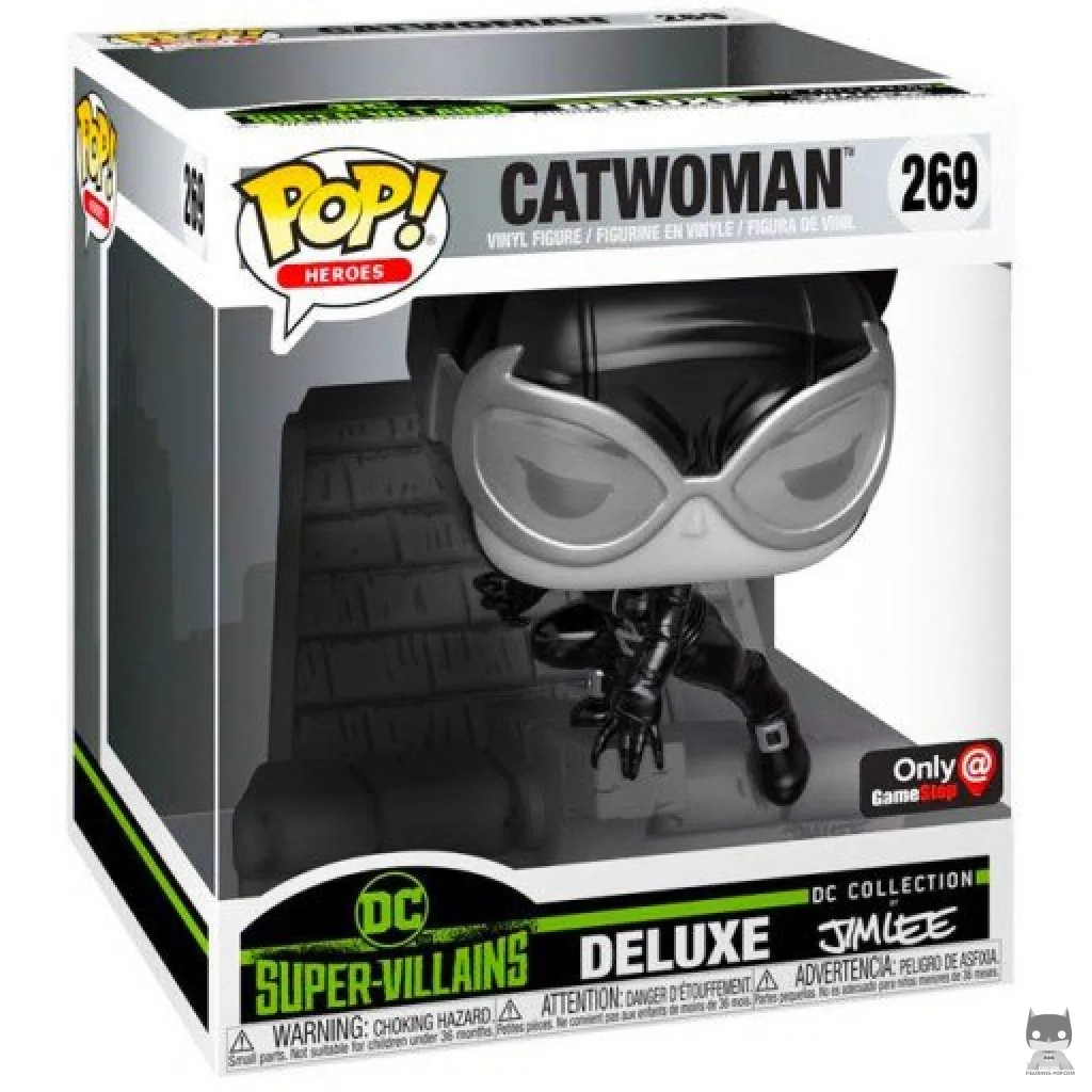 Figurine Funko POP Catwoman (Noir & Blanc) avec boîte
