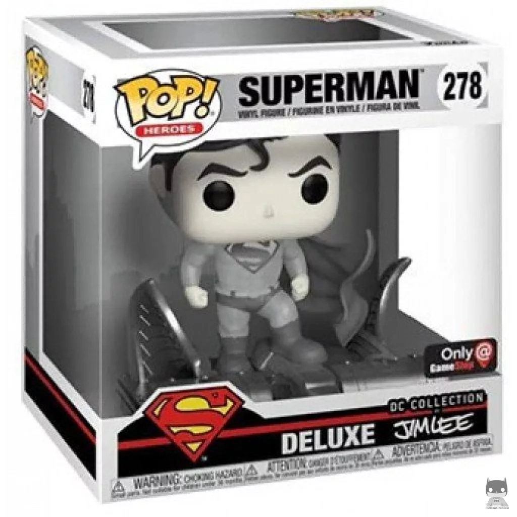 Figurine Funko POP Superman (Black and White) avec boîte