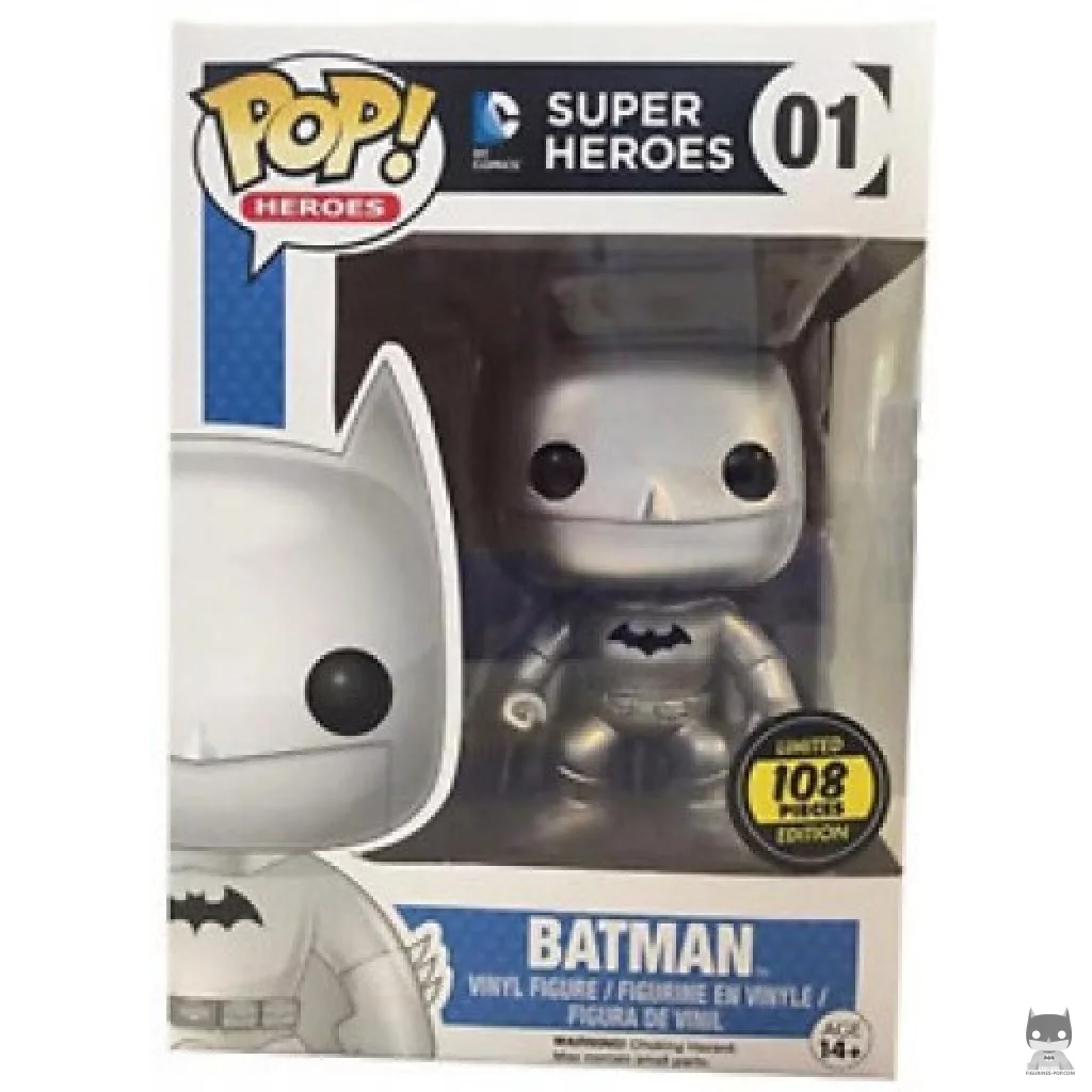 Figurine Funko POP Batman (Silver) avec boîte