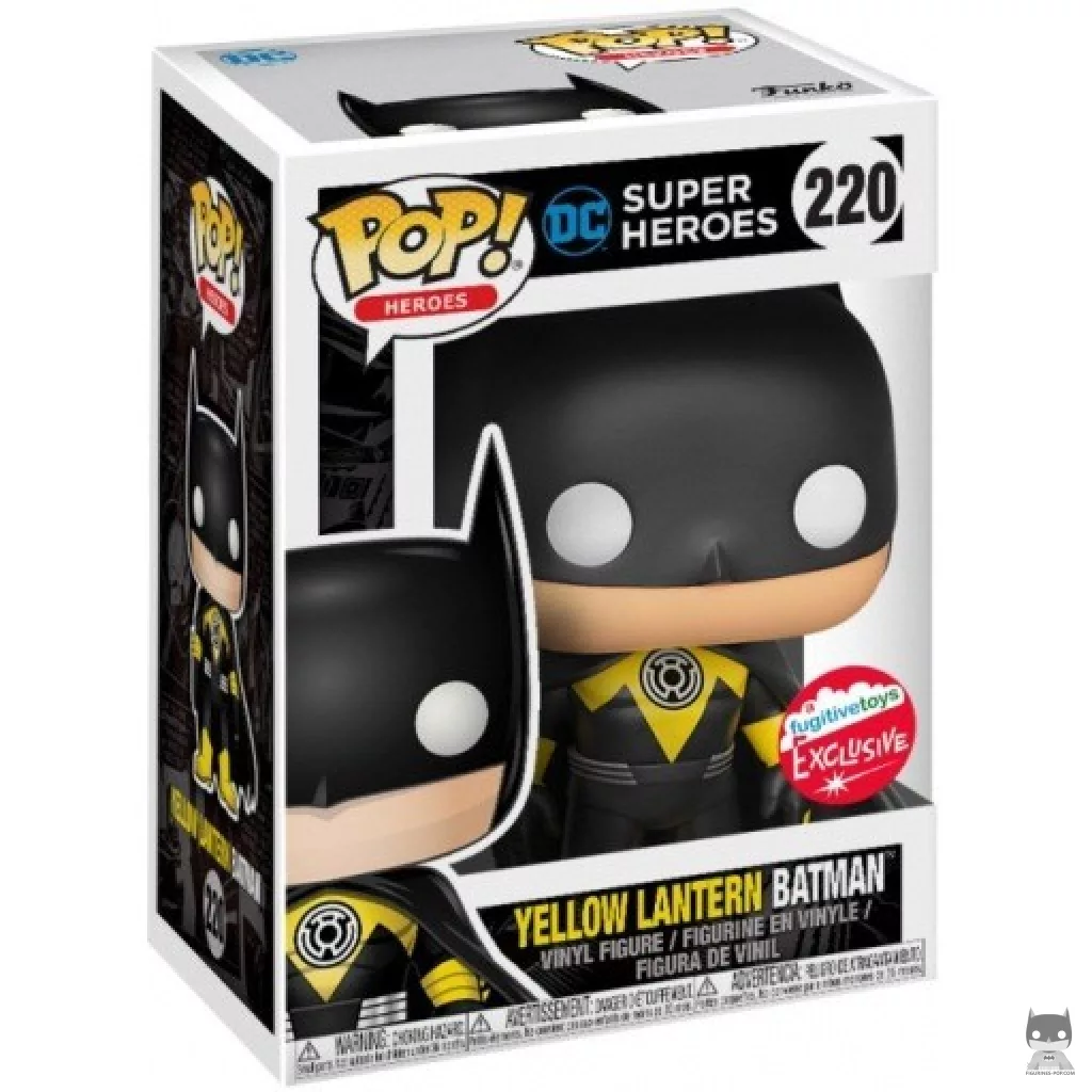 Figurine Funko POP Batman Yellow Lantern avec boîte