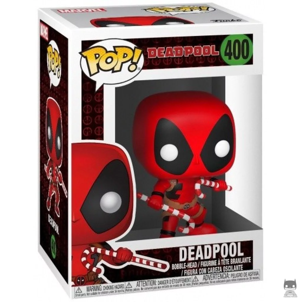 Figurine Funko POP Deadpool (Noël) avec boîte