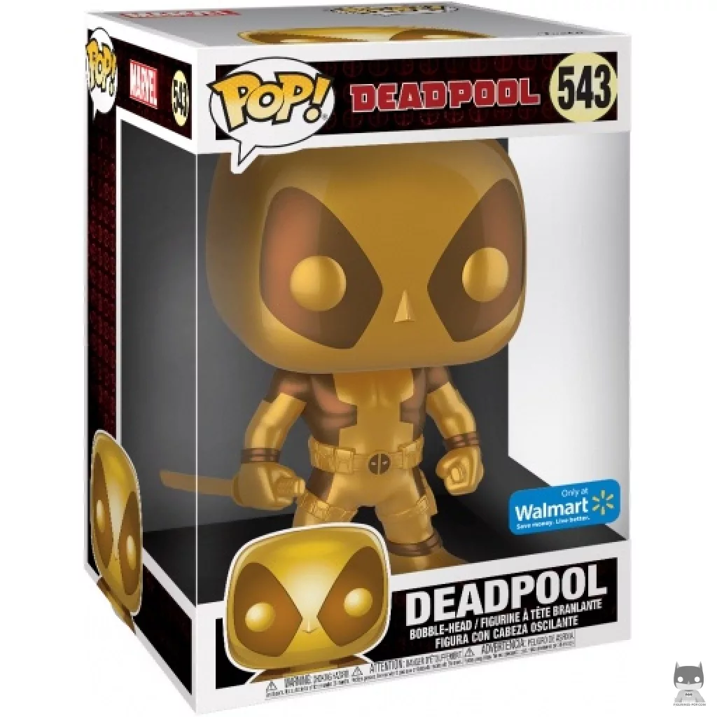 Figurine Funko POP Deadpool (Doré) (Supersized) avec boîte