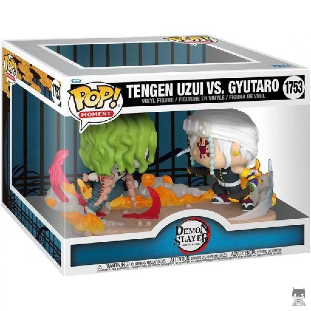 Figurine Funko POP Tengen Uzui vs Gyutaro avec boîte
