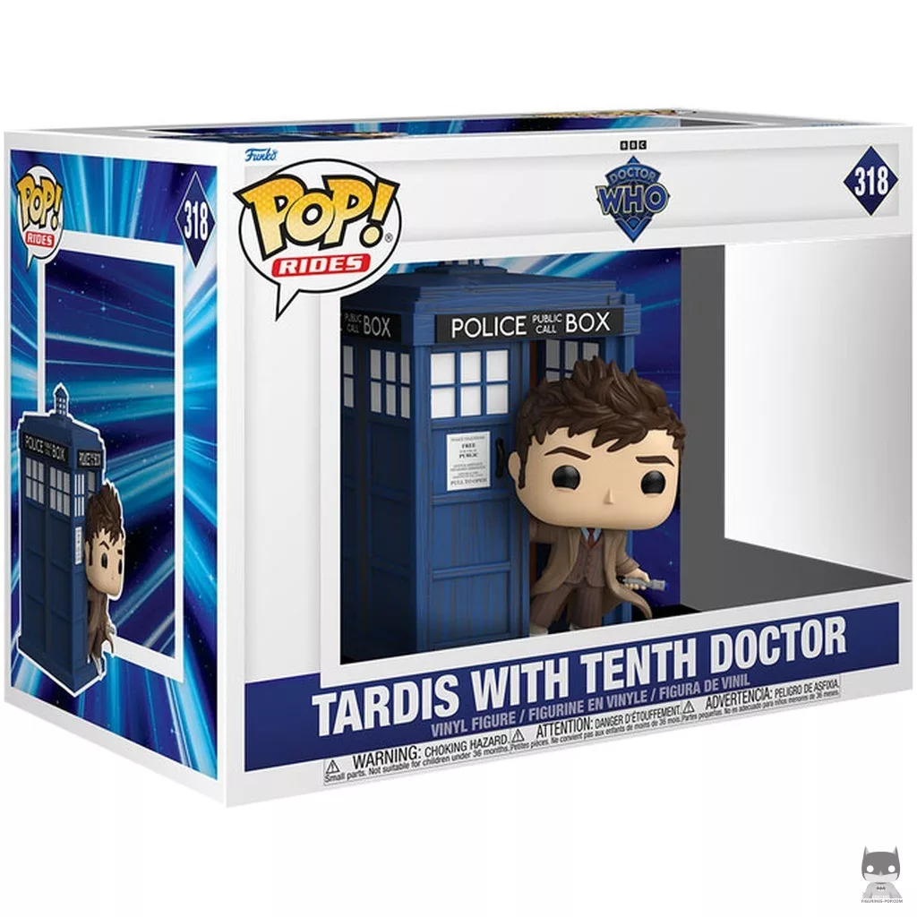 Figurine Funko POP Tardis avec le Dixième Docteur avec boîte