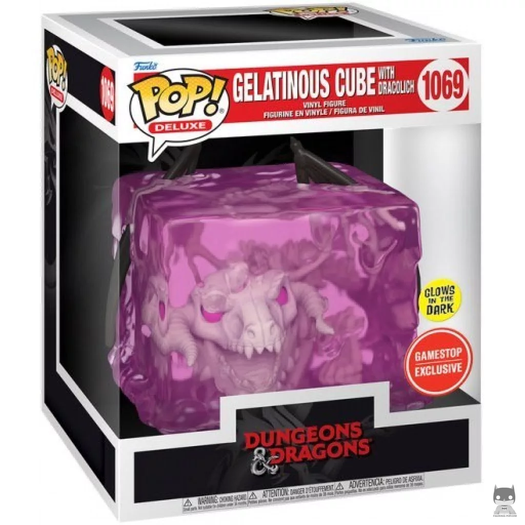 Figurine Funko POP Cube Gélatineux avec Dracoliche (Glow in the Dark) avec boîte