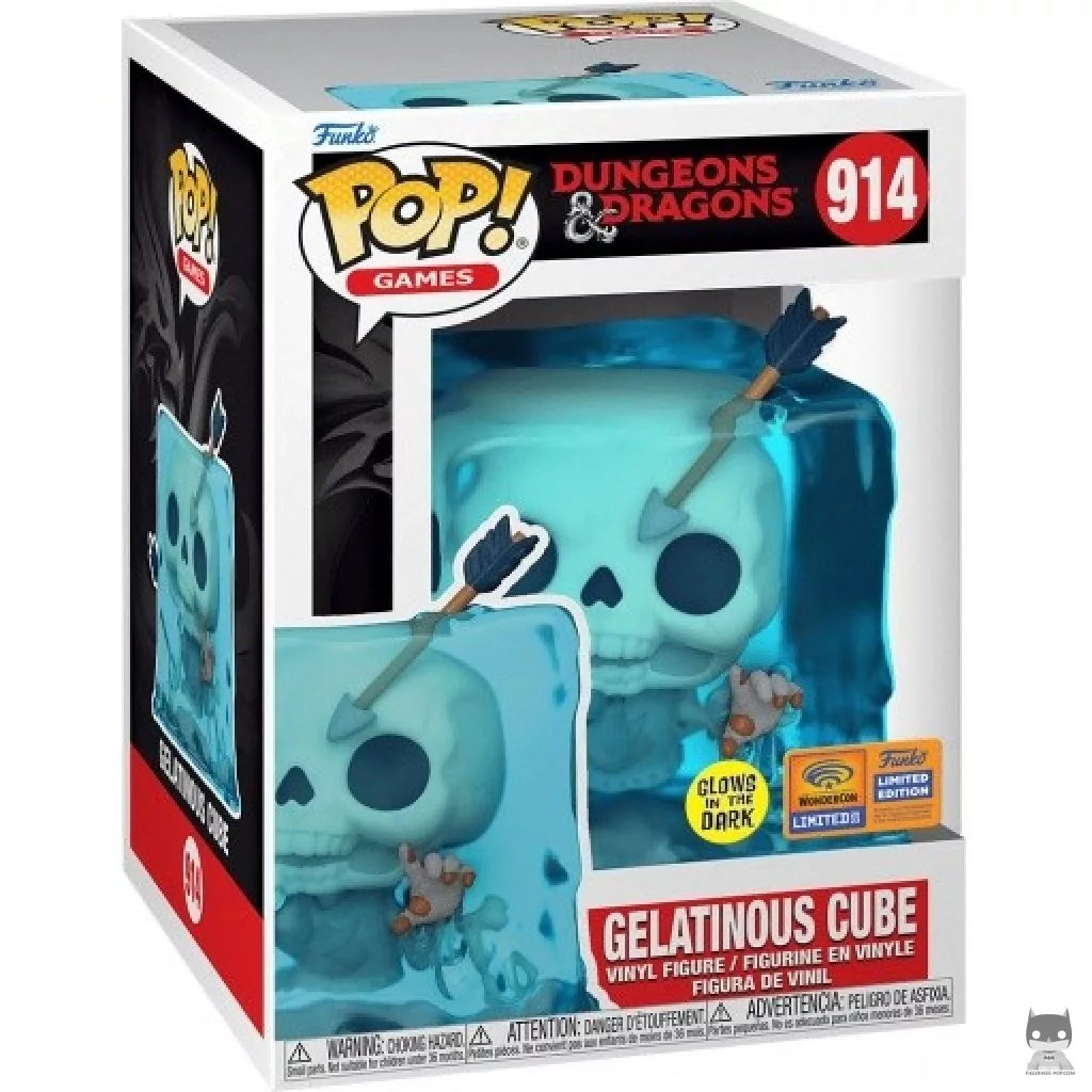 Figurine Funko POP Cube Gélatineux (Glow in the Dark) avec boîte