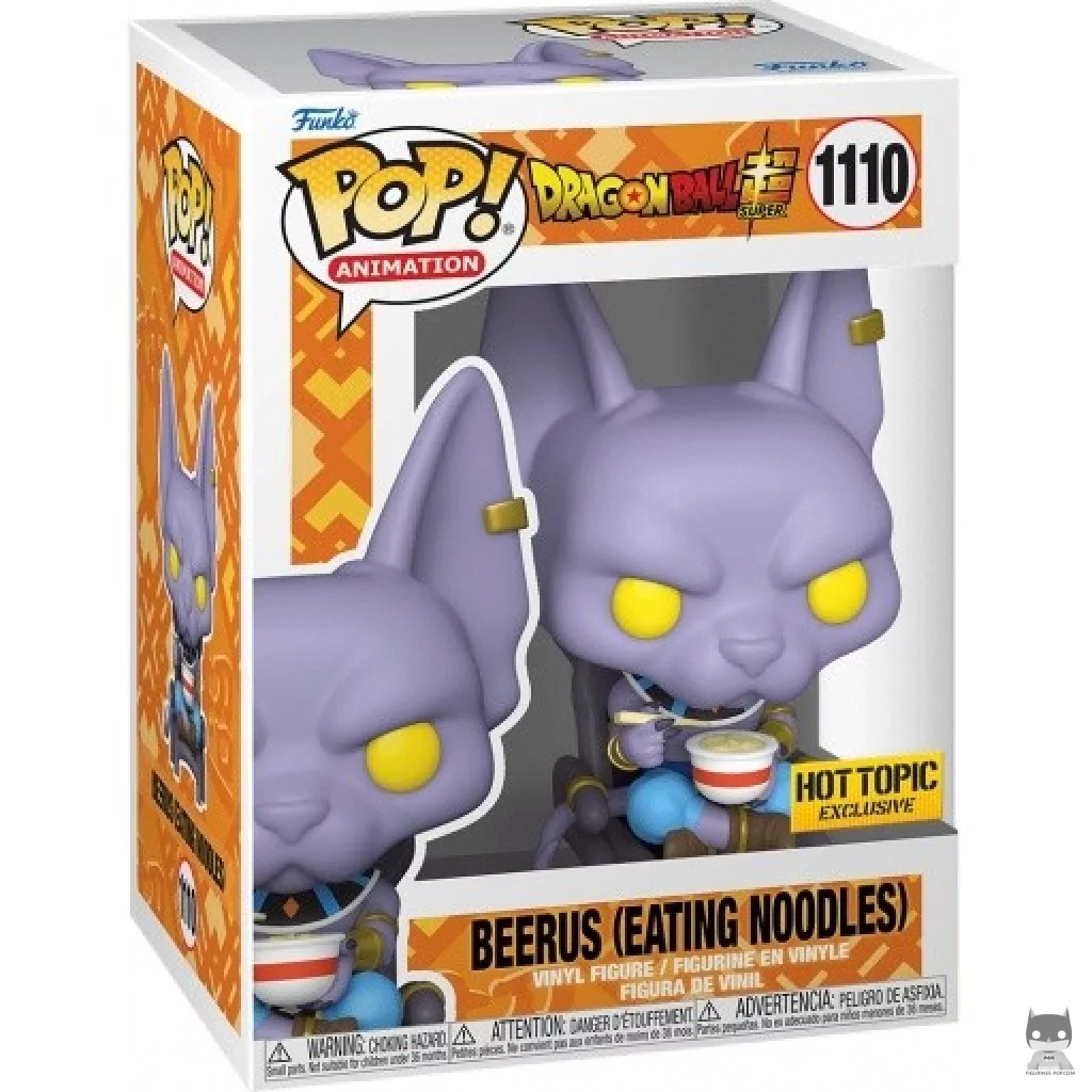 Figurine Funko POP Beerus Mangeant des Nouilles avec boîte