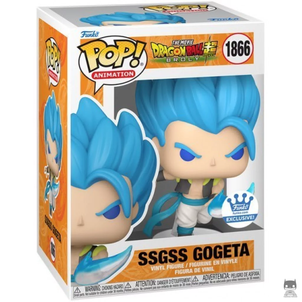 Figurine Funko POP Gogeta Super Saiyan Blue avec boîte