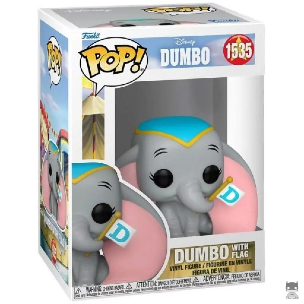 Figurine Funko POP Dumbo avec Drapeau avec boîte