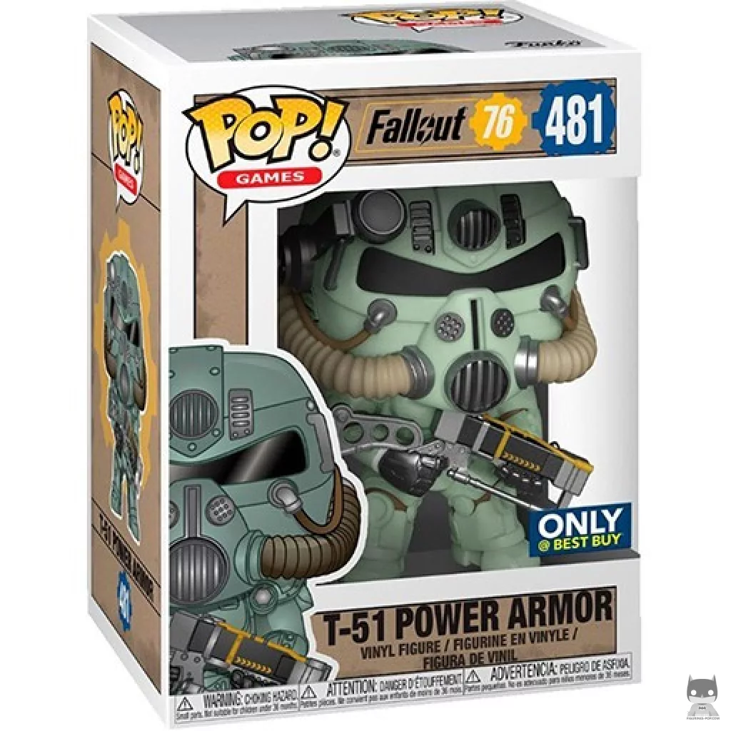 Figurine Funko POP T-51 Power Armor (Vert) avec boîte
