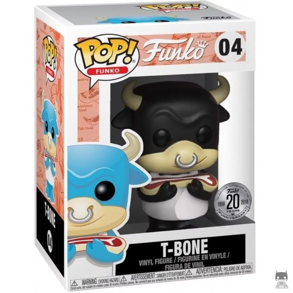 Figurine Funko POP T-Bone (Noir) avec boîte