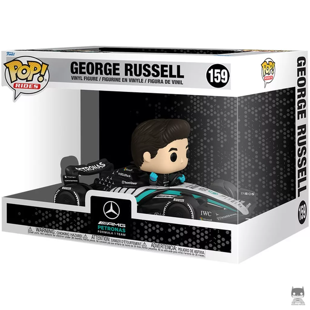 Figurine Funko POP George Russell avec Mercedes-AMG F1 avec boîte
