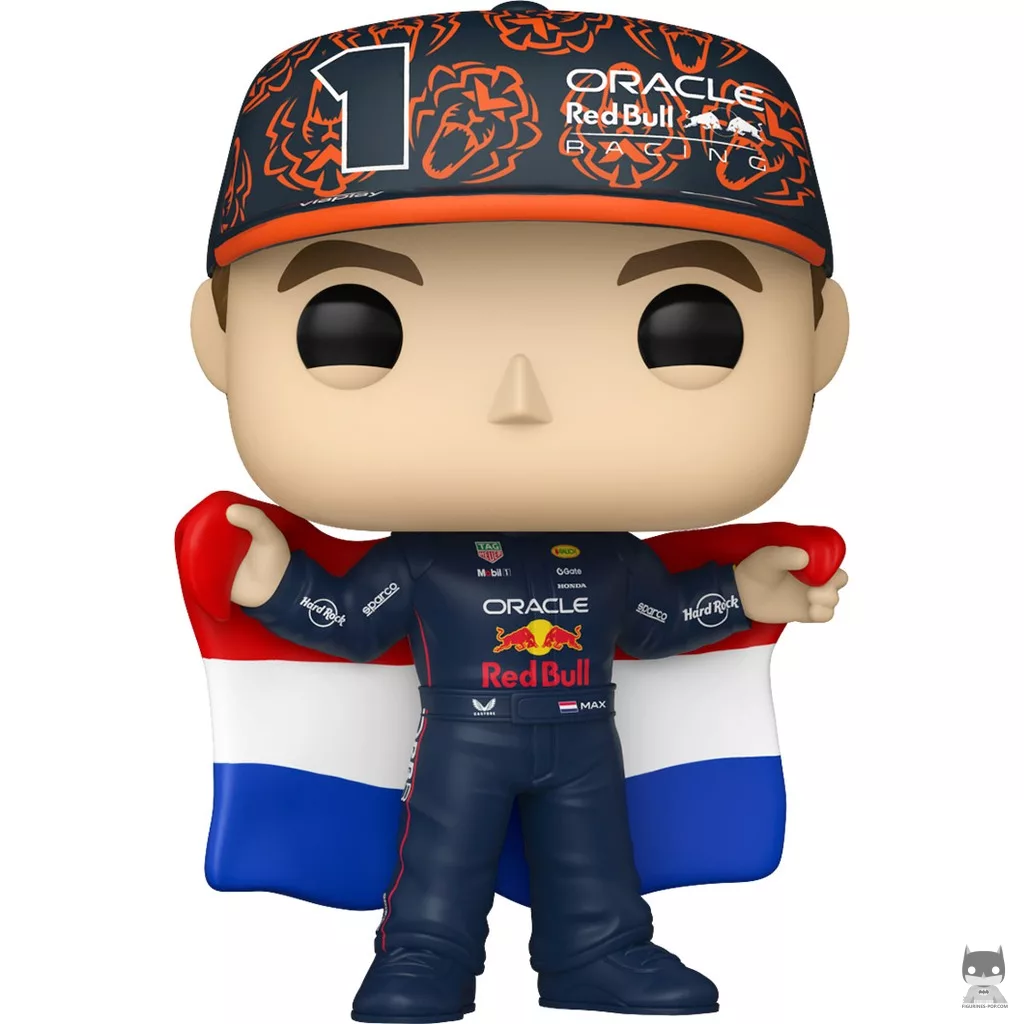 Figurine Funko POP Max Verstappen avec le drapeau néerlandais (Formula 1)