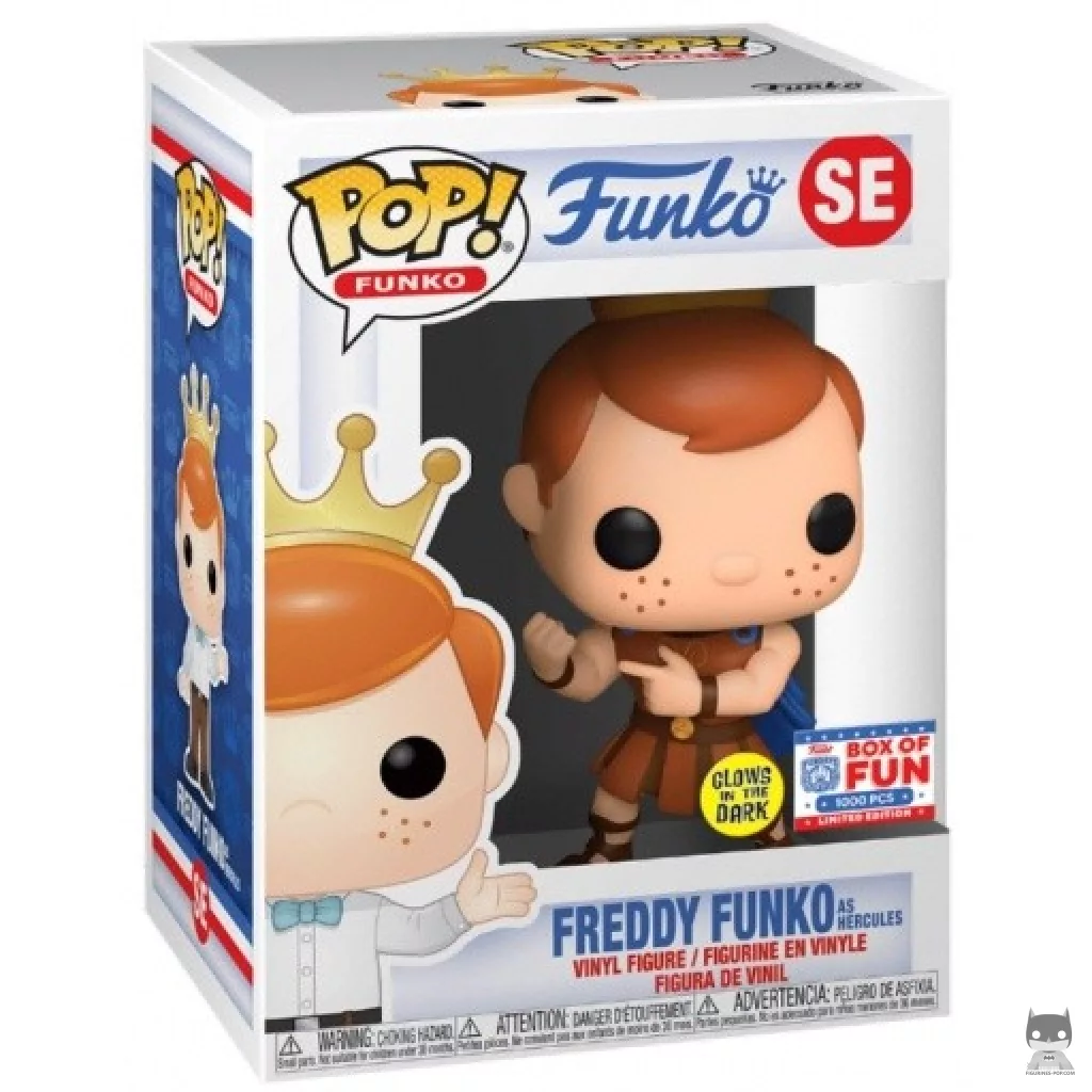Figurine Funko POP Freddy Funko en Hercules (Glow in the Dark) avec boîte