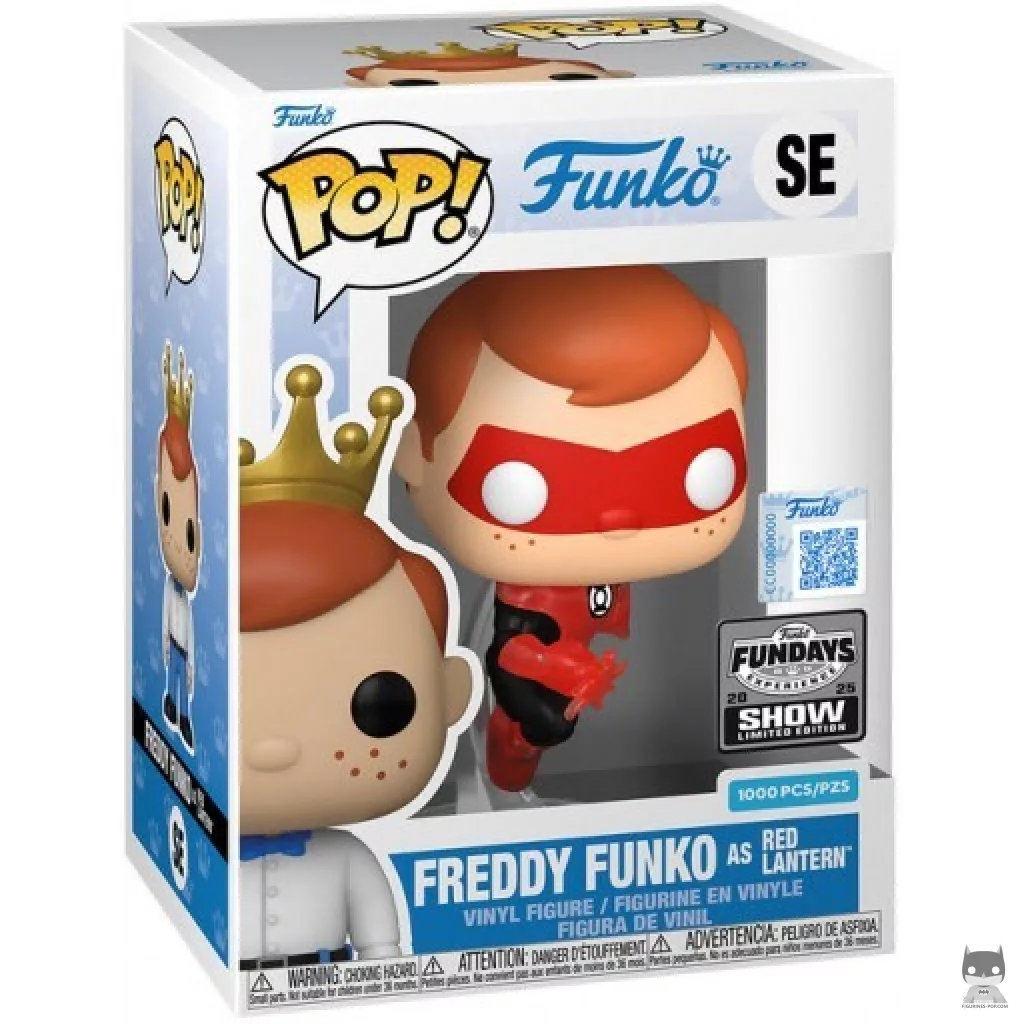 Figurine Funko POP Freddy Funko en Red Lantern (Translucent) avec boîte