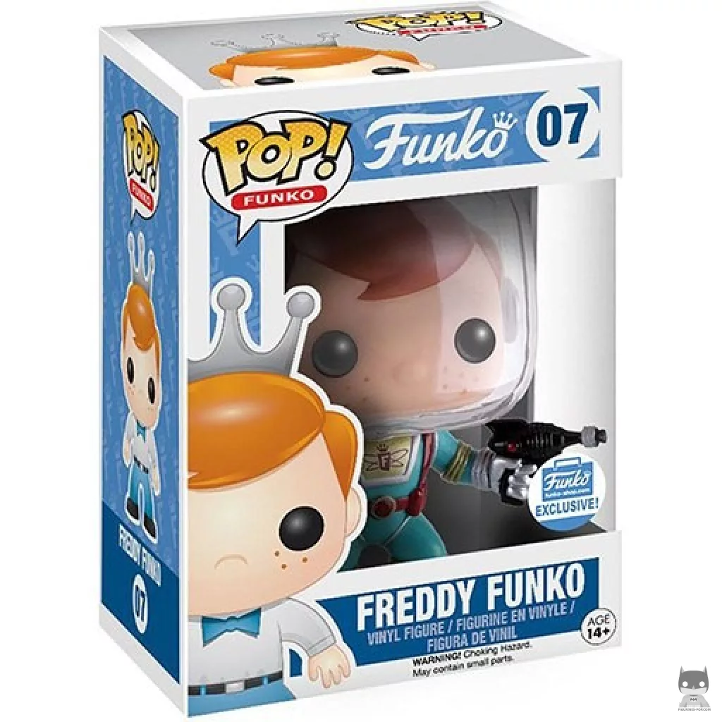 Figurine Funko POP Freddy Funko (avec pistolet laser) avec boîte