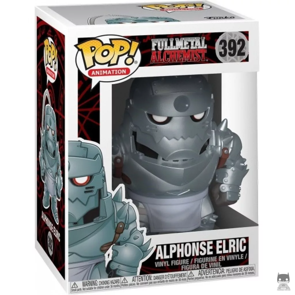 Figurine Funko POP Alphonse Elric avec boîte
