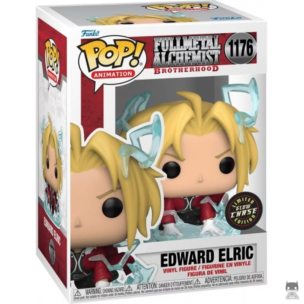 Figurine Funko POP Edward Elric (Chase & Glow in the Dark) avec boîte