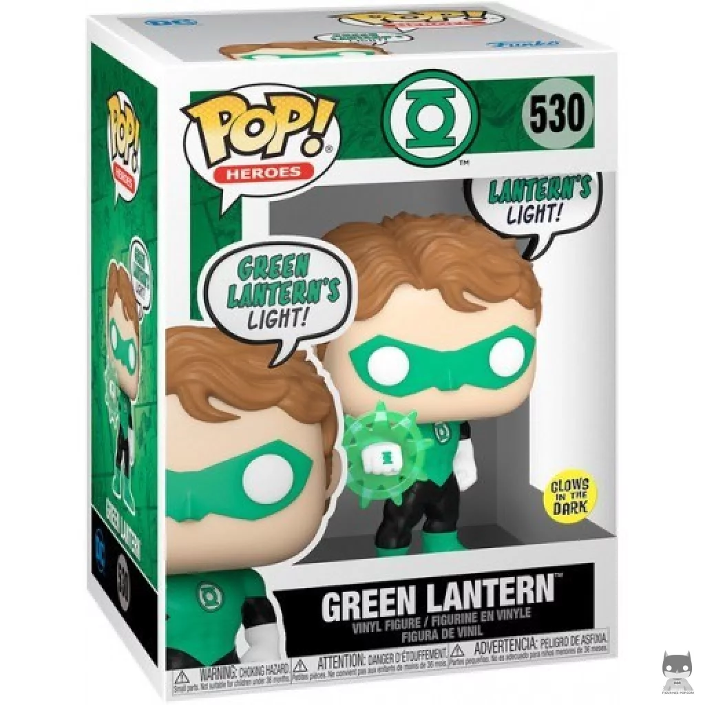 Figurine Funko POP Green Lantern (Glow in the Dark) avec boîte