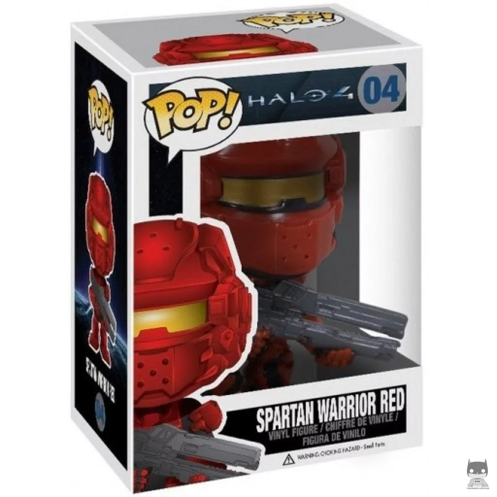Figurine Funko POP Spartan Warrior (Rouge) avec boîte