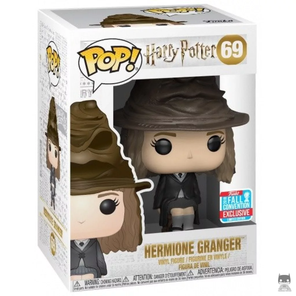 Figurine Funko POP Hermione Granger avec Choixpeau avec boîte