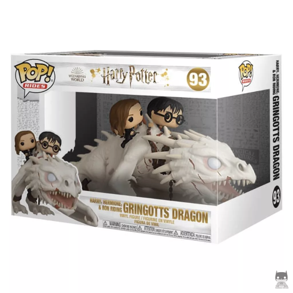 Figurine Funko POP Harry, Ron & Hermione sur le Dragon avec boîte