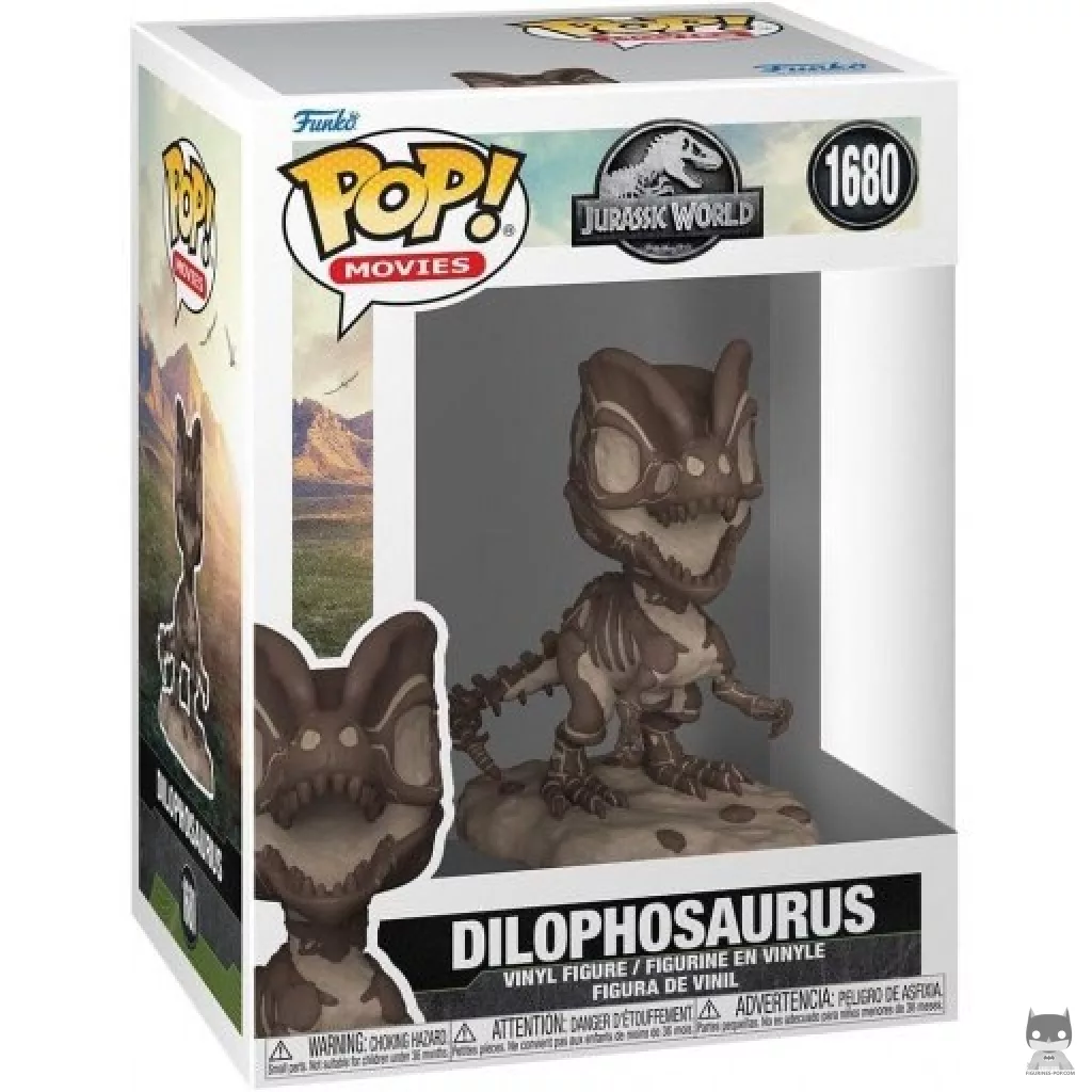 Figurine Funko POP Dilophosaure (Fossile) avec boîte