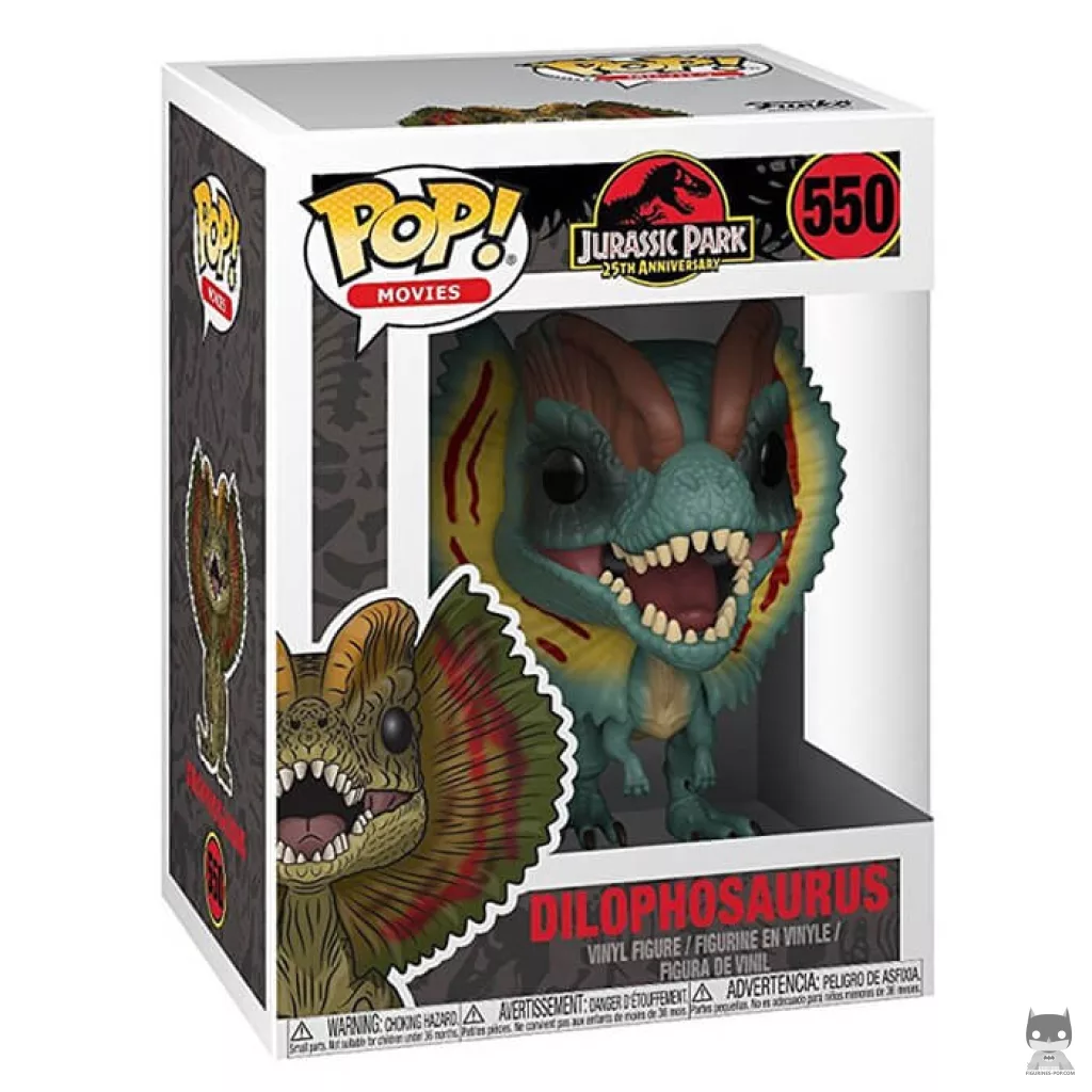 Figurine Funko POP Dilophosaurus avec boîte